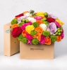  Samsun Atakum Çiçekçi Kutuda Renkli Sahane Gül Bahçesi